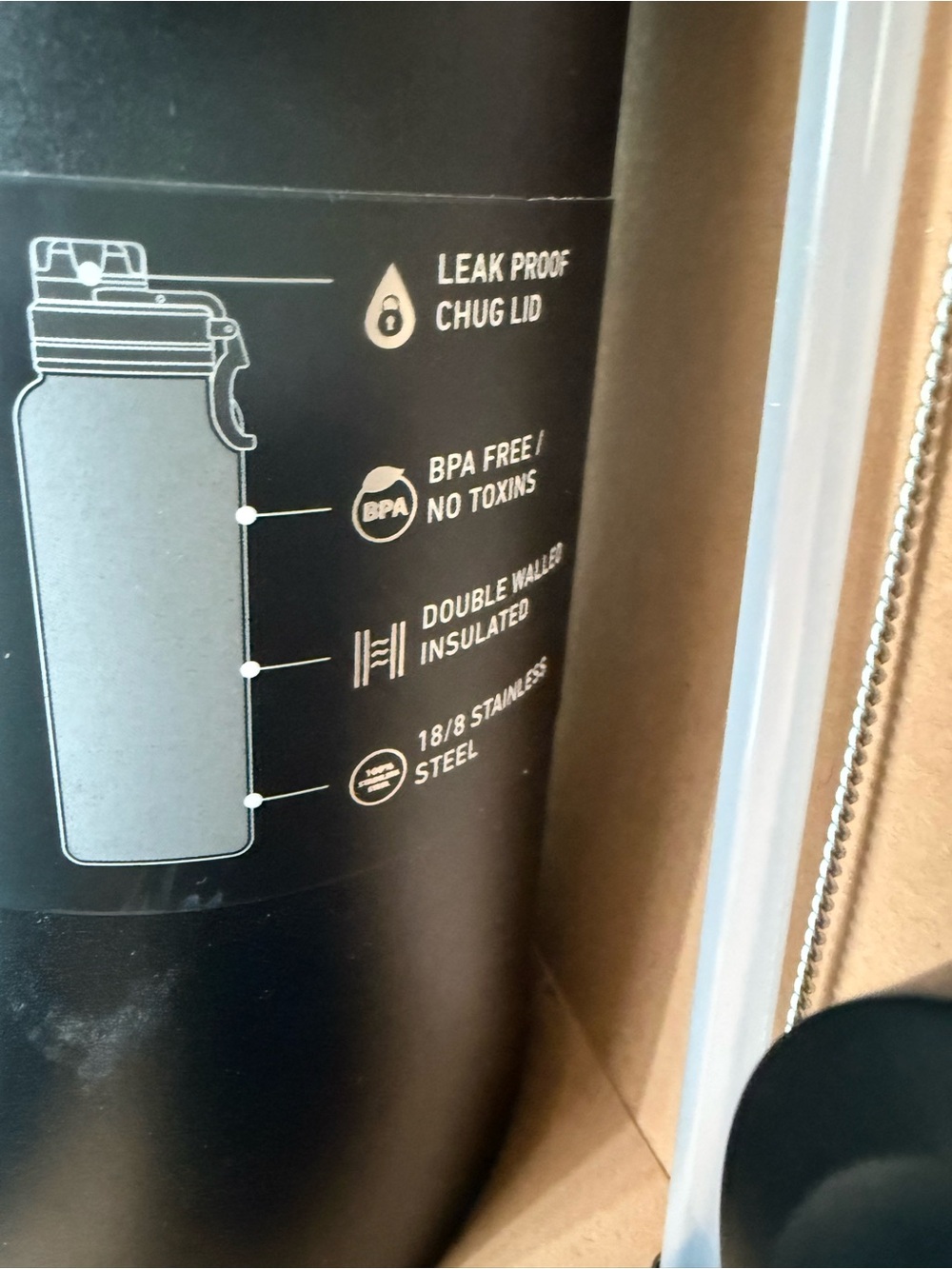 HydraPeak Active 40oz Insulated Water Bottle Bundle - Picture 3 of 6